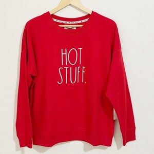 Rae Dunn “Hot Stuff.” Pullover Sweater